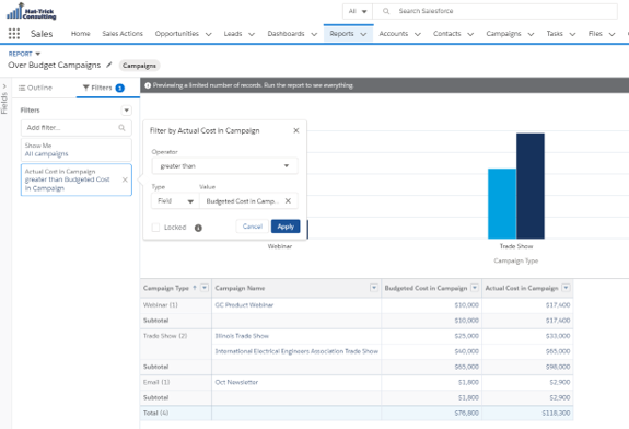 Two Additional Ways to Filter Your Reports – ReportForce