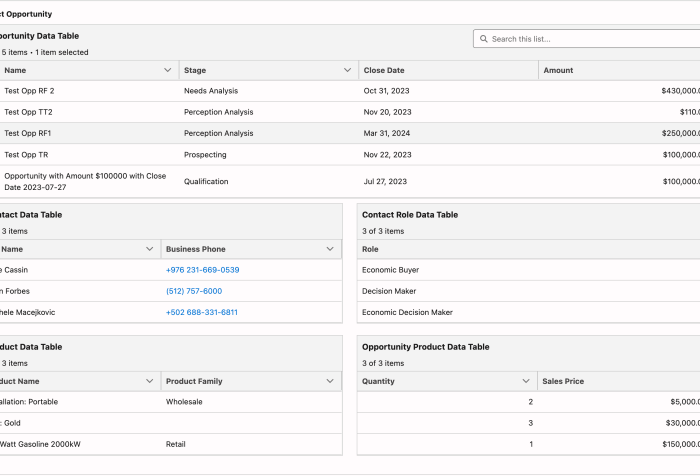 Flow Reporting with Reactive Related Data Tables